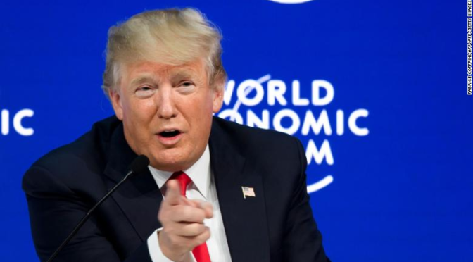 Meanwhile President Trump Goes To Davos To Tell The Story of the Historic Economy in the USA