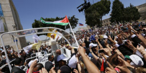 Popemobile Repurposed as Gaza Health Unit.