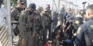 WATCH: Leftists Clash With Cops Outside Major U.S. Migrant Facility.
