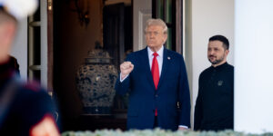 Trump Calls for 30-Day Ceasefire Between Russia and Ukraine, Threatens Sanctions on Both if Not Upheld.